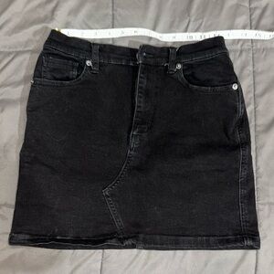 Black denim Jean skirt